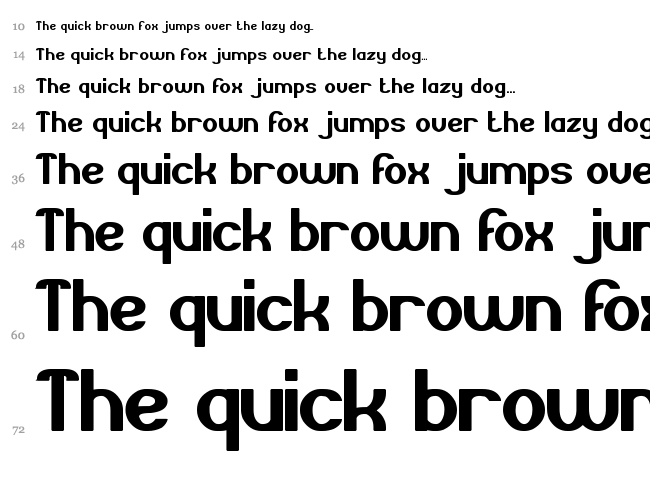 Grand Prix font waterfall